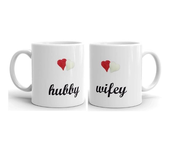 hubby & wifey mugs