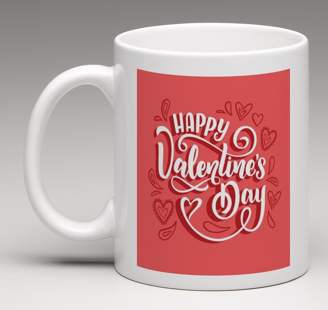 Craftgenics Happy Valentine’s Day Print Coffee Mug – CyberKart