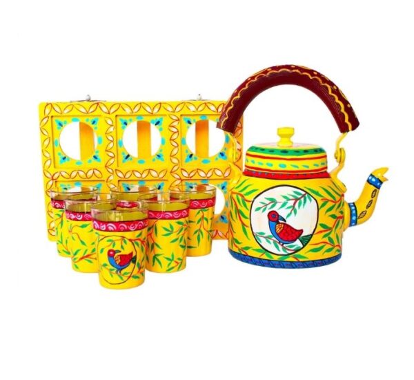 Handpainted Kettle Set Design 2