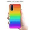 GEMS Rainbow Pattern Design 2 Back Cover for Vivo Y12s