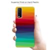 GEMS Rainbow Pattern Design 3 Back Cover for Vivo Y12s